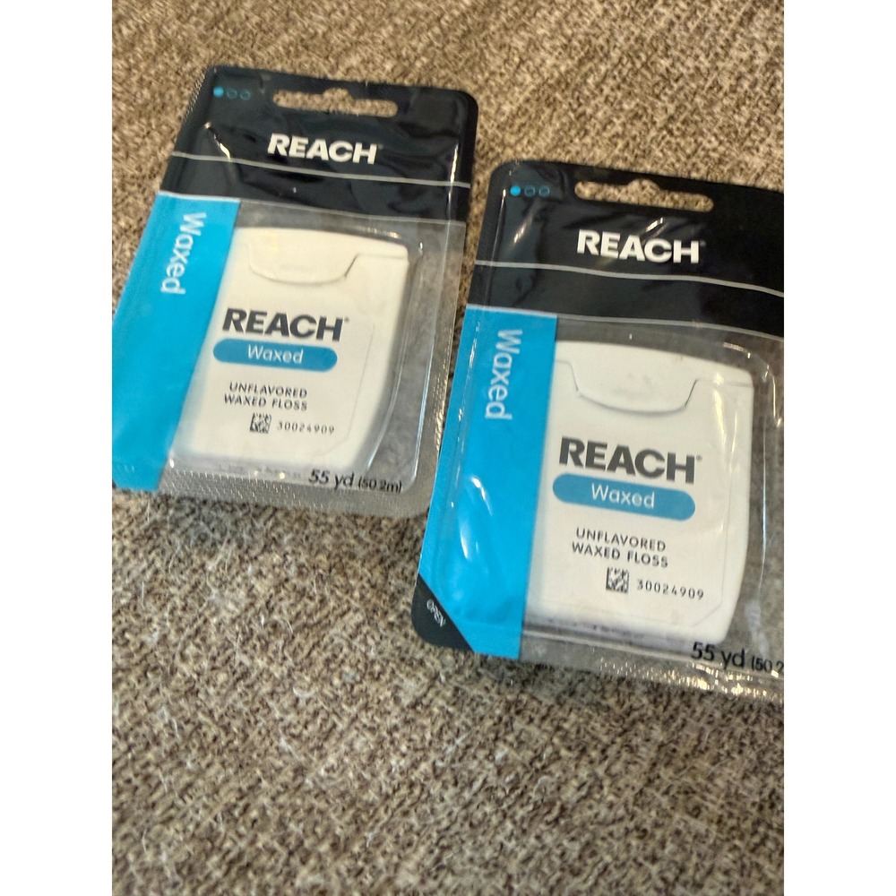 Reach Unflavored Waxed Dental Floss 55 Yards 2 Pack 30024909 Johnson & Johnson